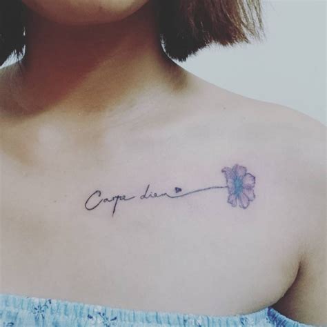 Small upper chest tattoos for women